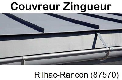 Photo toiture zinc Rilhac-Rancon-87570