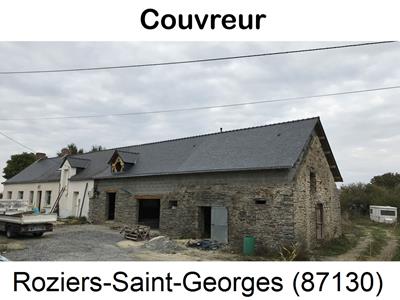 Couverture ardoise à Roziers-Saint-Georges-87130