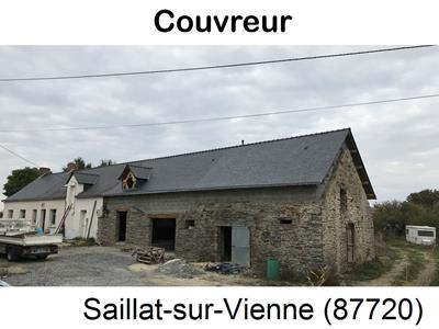 Couverture ardoise à Saillat-sur-Vienne-87720