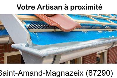 Toiture neuve en zinc Saint-Amand-Magnazeix-87290