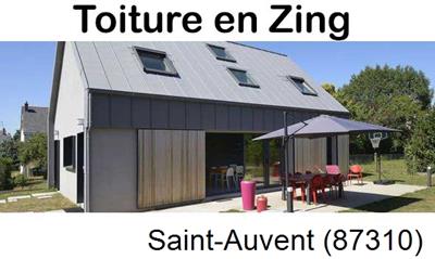 Photo toiture zinc Saint-Auvent-87310