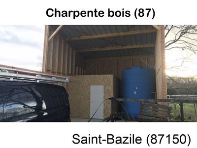 charpente traditionnelle à Saint-Bazile-87150