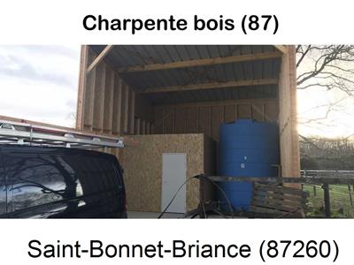 charpente traditionnelle à Saint-Bonnet-Briance-87260