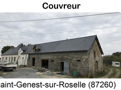 Couverture ardoise à Saint-Genest-sur-Roselle-87260