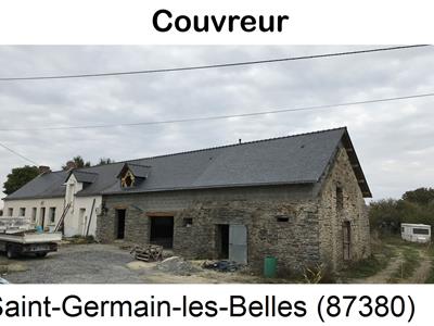 Couverture ardoise à Saint-Germain-les-Belles-87380