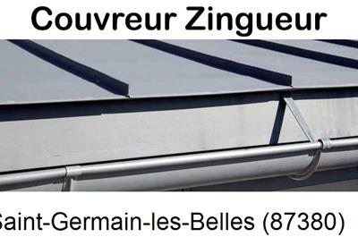 Photo toiture zinc Saint-Germain-les-Belles-87380