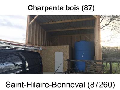 charpente traditionnelle à Saint-Hilaire-Bonneval-87260