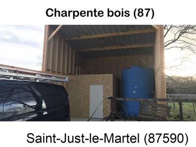 charpente traditionnelle à Saint-Just-le-Martel-87590