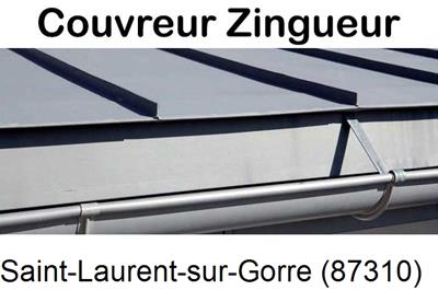 Toiture neuve en zinc Saint-Laurent-sur-Gorre-87310