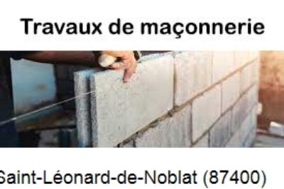 Rénovation maçonnerie à Saint-Léonard-de-Noblat-87400