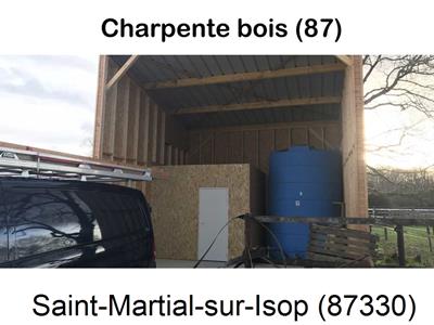 charpente traditionnelle à Saint-Martial-sur-Isop-87330