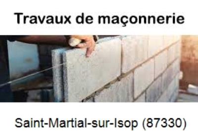 Maçonnerie en neuf à Saint-Martial-sur-Isop-87330