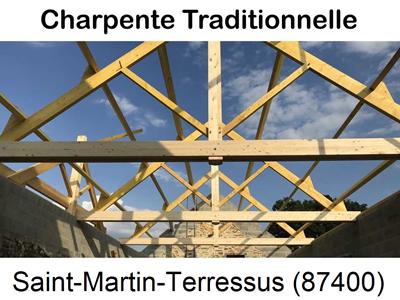 Travaux rénovation toiture à Saint-Martin-Terressus-87400