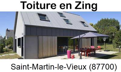 Couverture zing à Saint-Martin-le-Vieux-87700