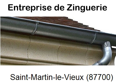 Artisan couvreur zingueur Saint-Martin-le-Vieux-87700