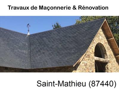 Département Haute-vienne, artisan maçon Saint-Mathieu-87440