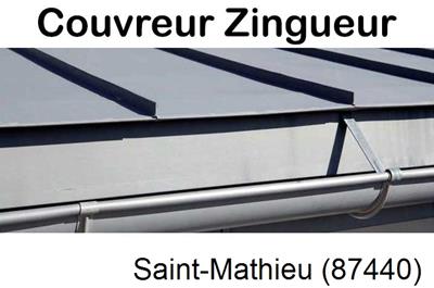 Photo toiture zinc Saint-Mathieu-87440