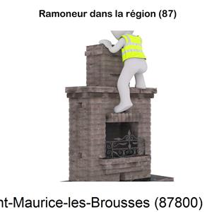 Ramonage cheminée Saint-Maurice-les-Brousses-87800