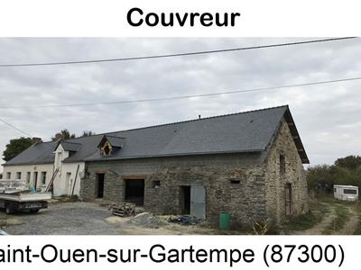 Couverture ardoise à Saint-Ouen-sur-Gartempe-87300