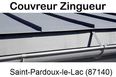 Toiture neuve en zinc Saint-Pardoux-le-Lac-87140