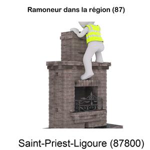 Ramonage cheminée Saint-Priest-Ligoure-87800