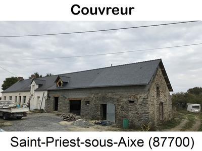 Couverture ardoise à Saint-Priest-sous-Aixe-87700