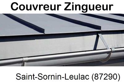 Photo toiture zinc Saint-Sornin-Leulac-87290