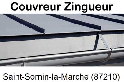 Photo toiture zinc Saint-Sornin-la-Marche-87210