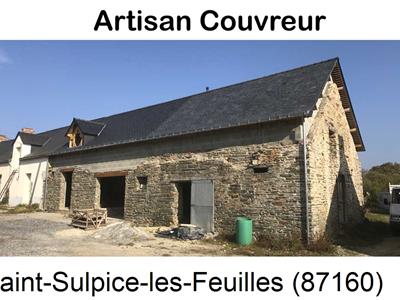 Entreprise de couverture, chantier toiture, rénovation à Saint-Sulpice-les-Feuilles-87160