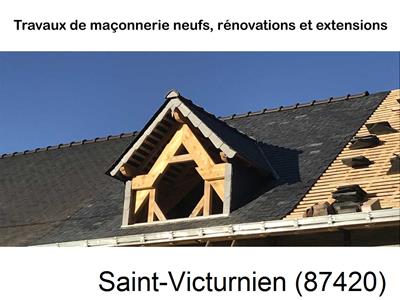 Maçonnerie en neuf à Saint-Victurnien-87420