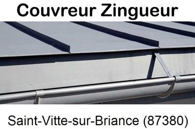 Photo toiture zinc Saint-Vitte-sur-Briance-87380