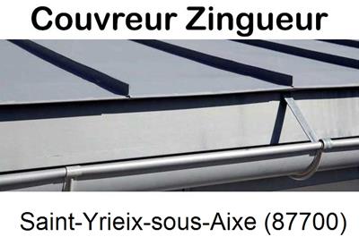 Photo toiture zinc Saint-Yrieix-sous-Aixe-87700