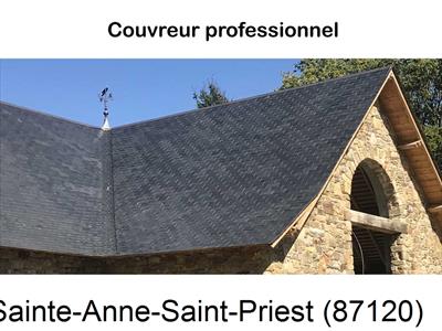 Artisan couvreur 87 Sainte-Anne-Saint-Priest-87120