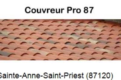 Entreprise de couverture à Sainte-Anne-Saint-Priest-87120