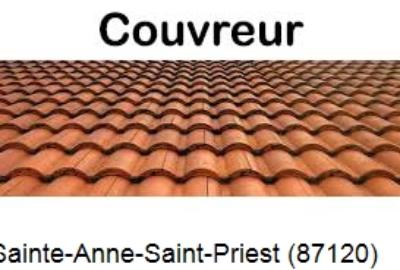 Votre couvreur dans le 87 pour la réparation de votre couverture à Sainte-Anne-Saint-Priest-87120