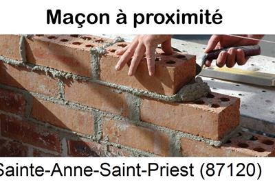 Entreprise de maçonnerie à Sainte-Anne-Saint-Priest-87120