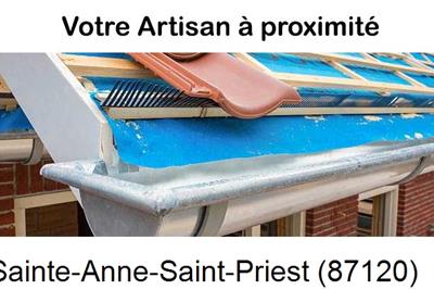 Toiture neuve en zinc Sainte-Anne-Saint-Priest-87120