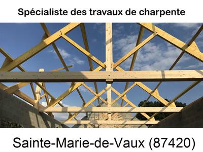 couvreur, entreprise batîment à Sainte-Marie-de-Vaux-87420