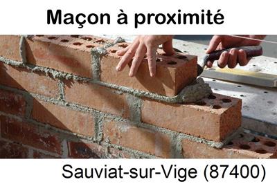 Entreprise de maçonnerie à Sauviat-sur-Vige-87400